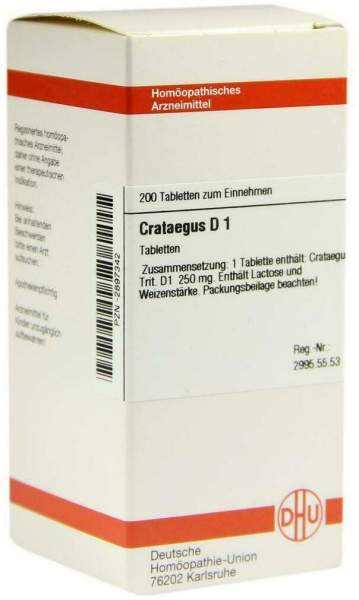 Dhu Crataegus D1 200 Tabletten
