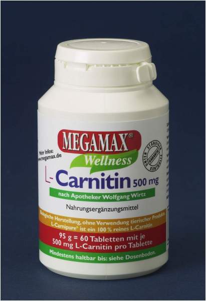 Megamax L-Carnitin 500mg 60 Tabletten