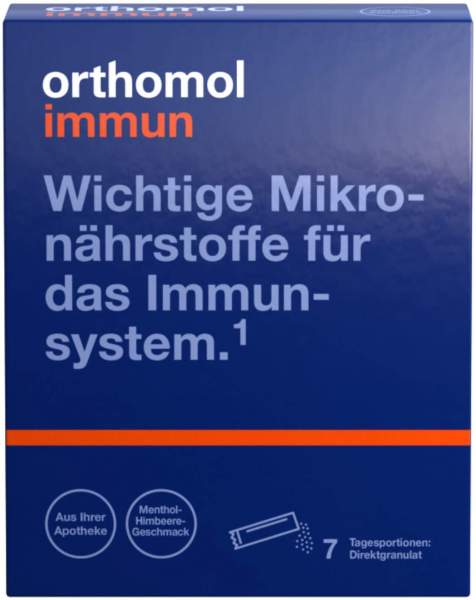 Orthomol Immun Direktgranulat Himbeer-Menthol 7 Beutel