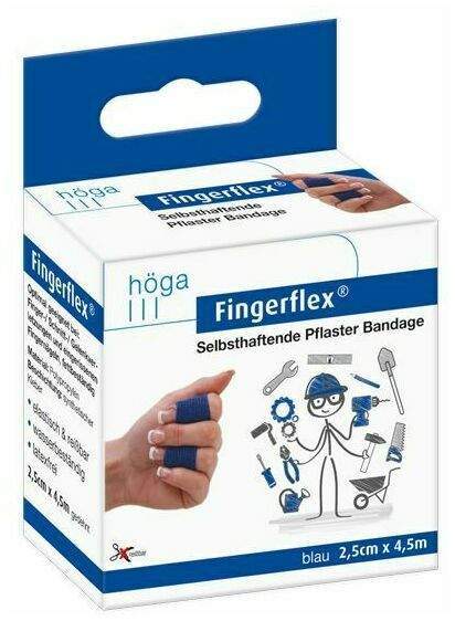 Fingerflex Binde 2,5cmx4,5m Blau