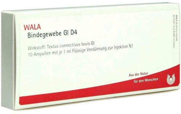 Wala Bindegewebe Gl D4 10 X 1 ml Ampullen
