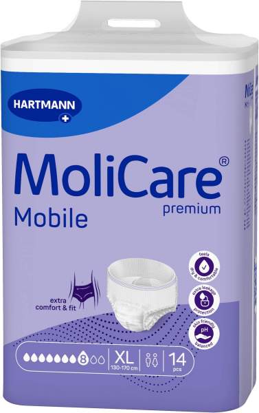 MoliCare Premium Mobile 8 Tropfen Größe XL 14 Stück