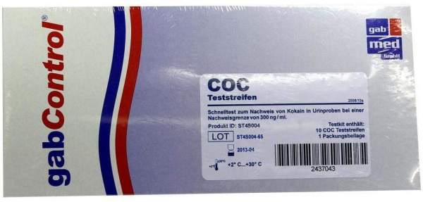 Drogentest Kokain Teststreifen 10 Stück