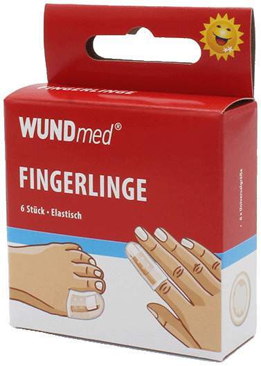 Fingerlinge Schutzkappen für Finger und Zehen 6 Stück