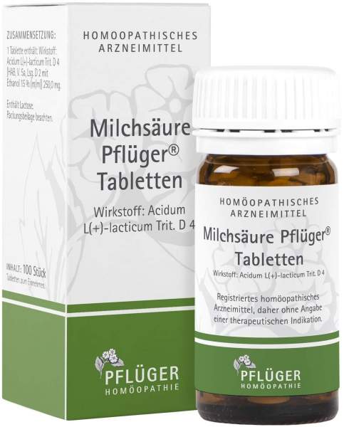 Milchsäure Pflüger 100 Tabletten