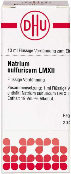 Natrium Sulfuricum Lm Xii Dilution 10 ml