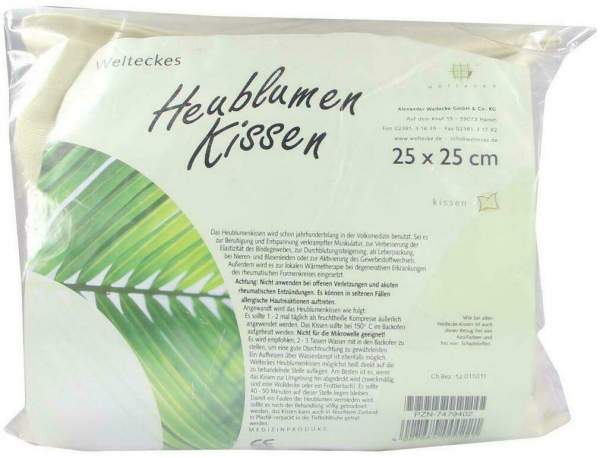 Heublumenkissen 25x25 cm