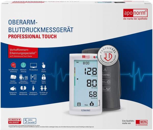 Aponorm Blutdruckmessgerät Professionell Touch Oberarm 1 Stück