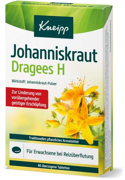 Kneipp Johanniskraut Dragees H 40 Überzogene Tabletten