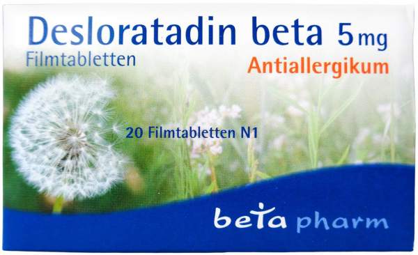 Desloratadin Beta 5 mg Filmtabletten 20 Stück