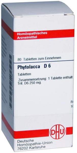 DHU Phytolacca D6 80 Tabletten