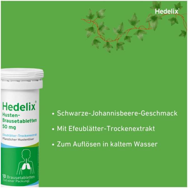 Hedelix Husten 20 Brausetabletten kaufen | Volksversand Versandapotheke