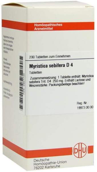 Myristica Sebifera D4 Dhu 200 Tabletten