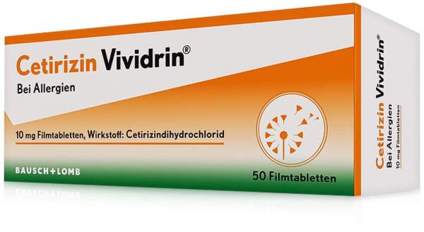 Cetirizin Vividrin 10 mg 50 Filmtabletten