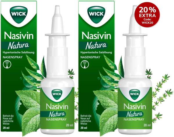 Wick Nasivin Natura 2 x 20 ml Nasenspray