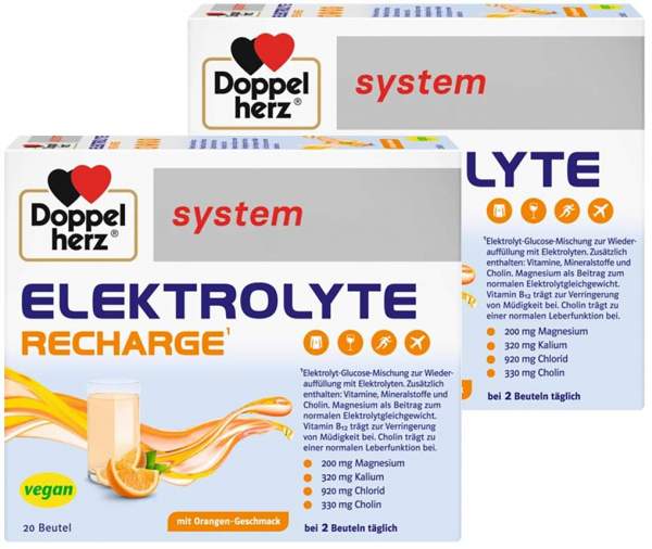Doppelherz system Elektrolyte Recharge 2 x 20 Beutel
