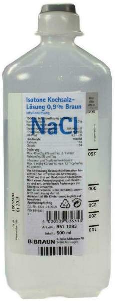 Kochsalzlösung 0,9% Ecoflac Plus 500 ml Infusionslösung