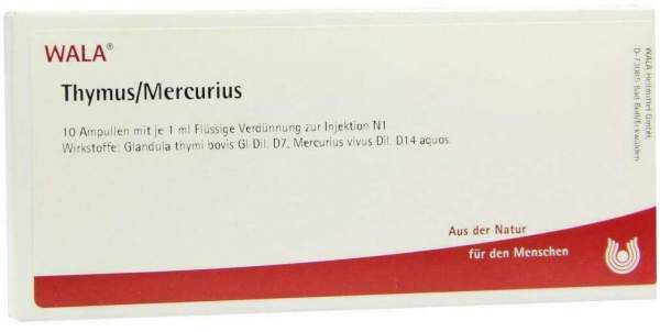 Wala Thymus Mercurius 10 X 1 ml Ampullen