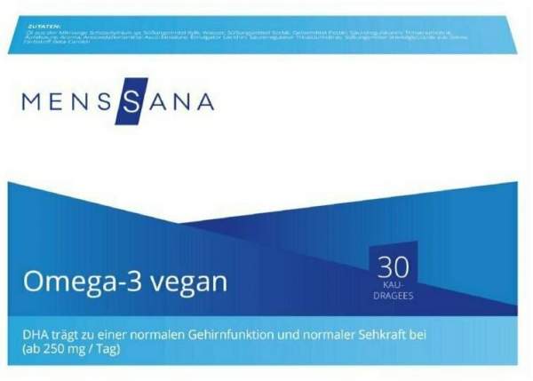 OMEGA-3 VEGAN Kaudragees MensSana