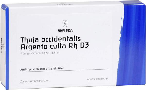 Weleda Thuja Occidentalis Argento Culta Rh D3 8 X 1 Ampullen