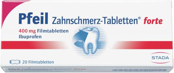 Pfeil Zahnschmerztabletten forte 20 Filmtabletten