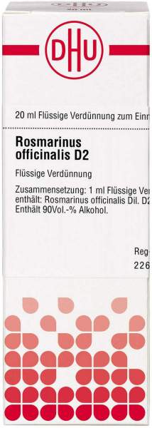 Dhu Rosmarinus Officinalis D2 Dilution 20 ml