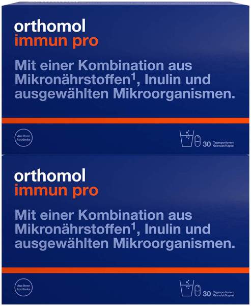 Orthomol Immun pro 2 x 30 Tagesportionen Granulat und Kapseln