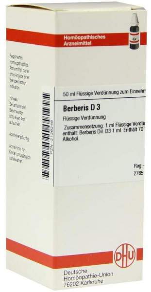 Dhu Berberis D3 Dilution 50 ml Dilution