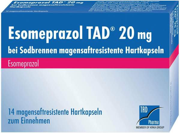 Esomeprazol Tad 20 mg 14 Magensaftresistente Kapseln