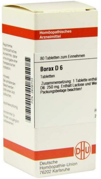 Dhu Borax D6 80 Tabletten