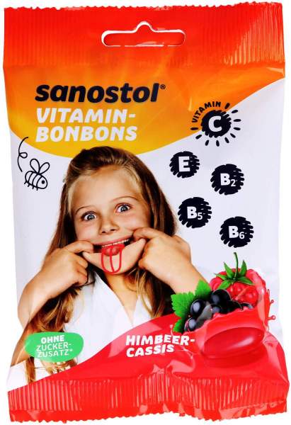 Sanostol Vitamin Bonbons Himbeer Cassis 75 g