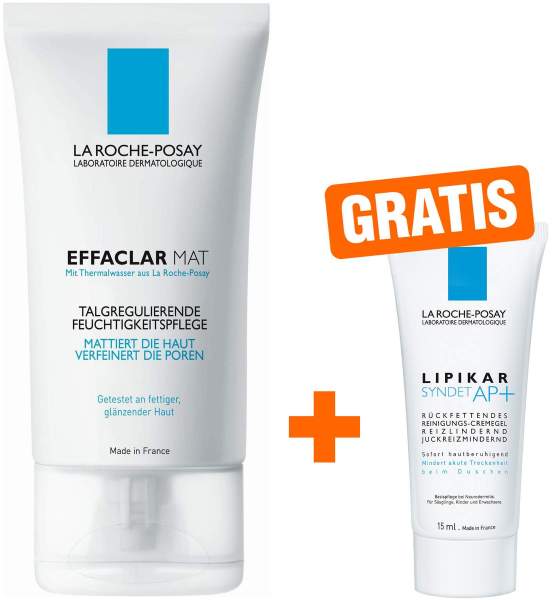 La Roche Posay Effaclar Mat Creme 40ml + gratis Lipikar Syndet AP+ 15 ml