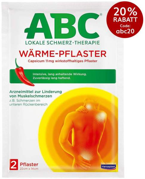 Hansaplast med ABC Wärme Pflaster Capsicum 2 Stück