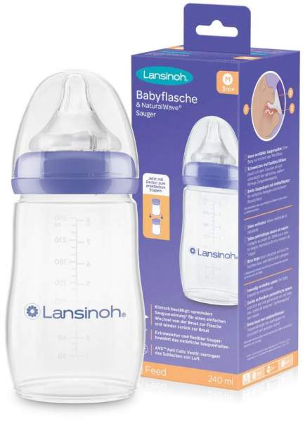 Lansinoh® Babyflasche mit NaturalWave® Sauger 240 ml