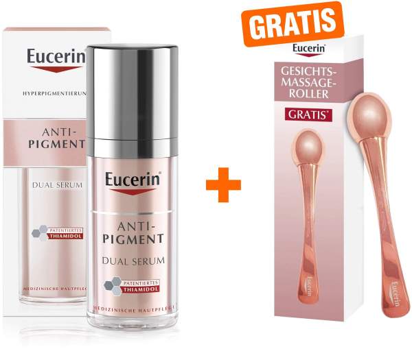 Eucerin Anti - Pigment Dual Serum 30 ml Creme + gratis Gesichtsmassage-Roller 1 Stück