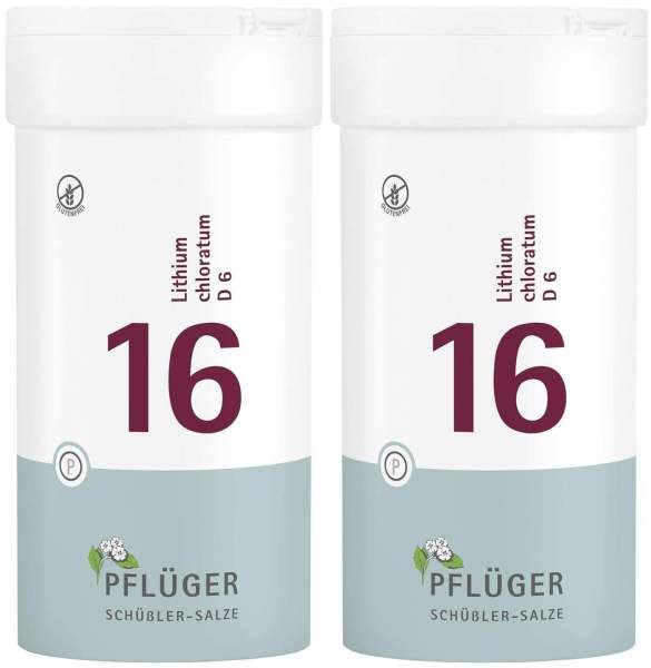 Biochemie Pflüger 16 Lithium chloratum D6 2 x 400 Tabletten