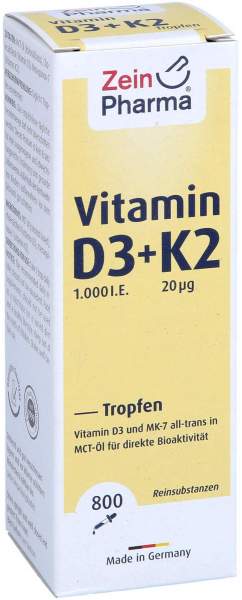 Vitamin D3+k2 Mk-7 Tropfen Z.Einnehmen Hochdosiert 25 ml