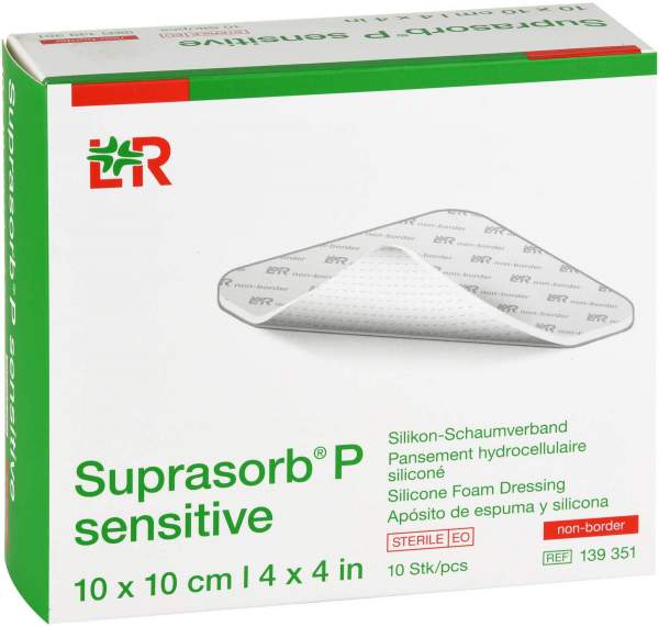 Suprasorb P sensitive PU-Schaumv.non-bor.10 x 10 cm 10 Stk