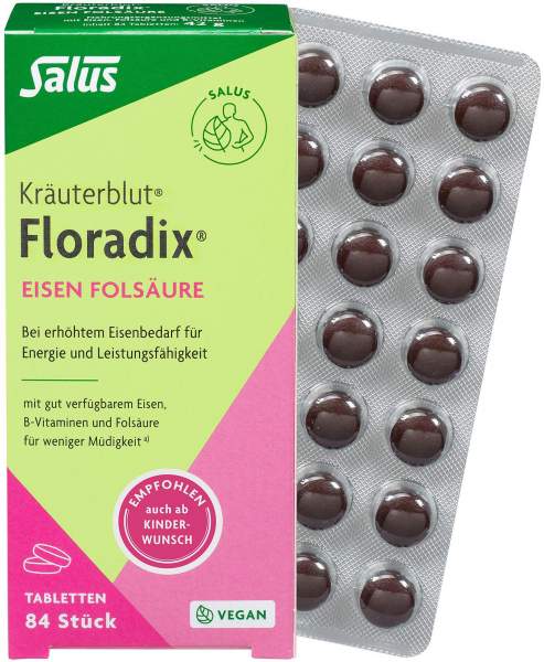 Floradix Eisen Folsäure Tabletten 84 Stück