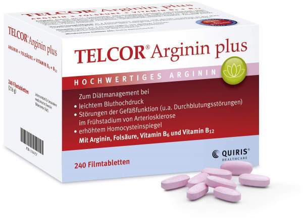 Telcor Arginin plus 240 Filmtabletten