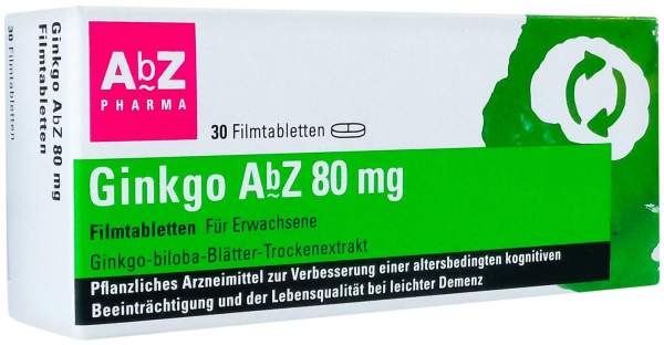 Ginkgo Abz 80 mg 30 Filmtabletten