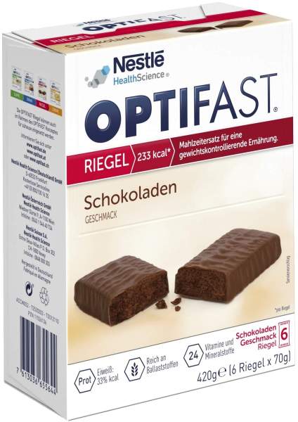 Optifast Riegel Schokolade 6 X 70 G