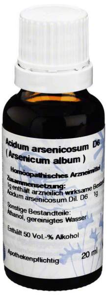 Acidum Arsenicum D 6 20 ml Dilution Verdünnung