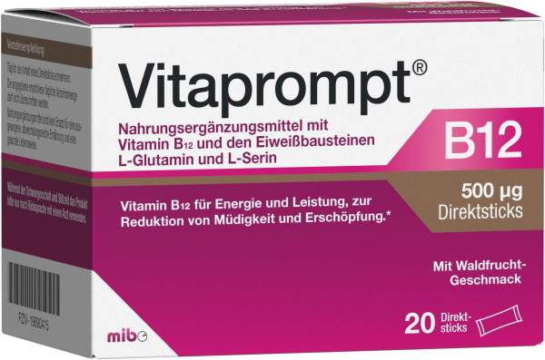 Vitaprompt B12 500 µg Direktsticks 20 Stück