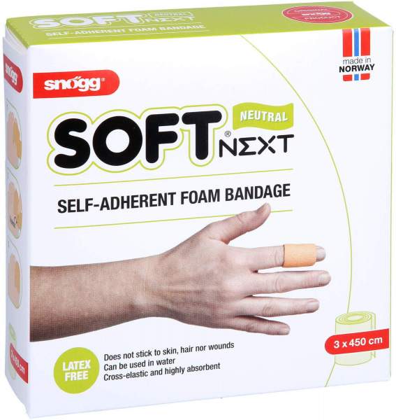 Soft Next Selbsthaftender Verband 3 cm X 4,5 M