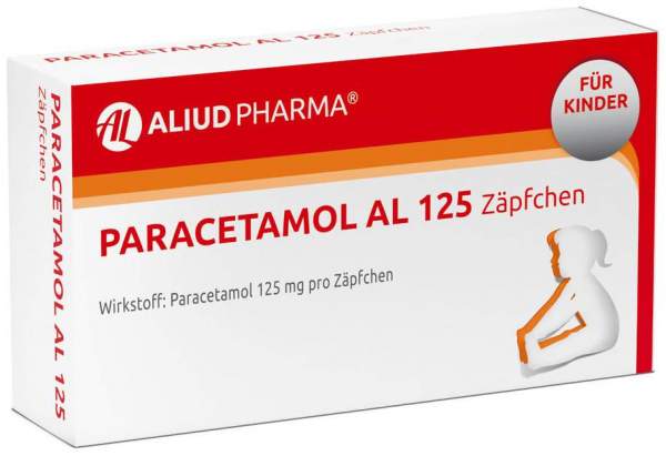 Paracetamol AL 125 mg 10 Säuglingszäpfchen