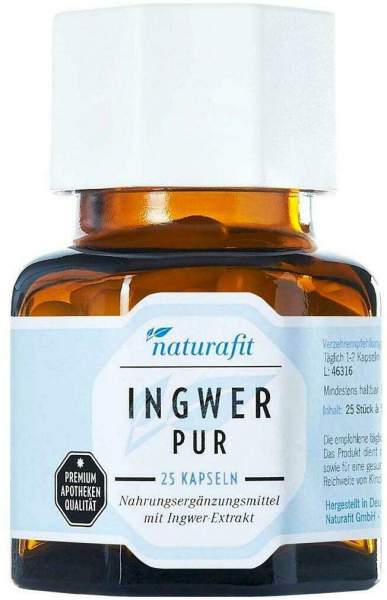 Naturafit Ingwer Pur 25 Kapseln