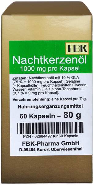 Nachtkerzenöl 1000 60 Kapseln