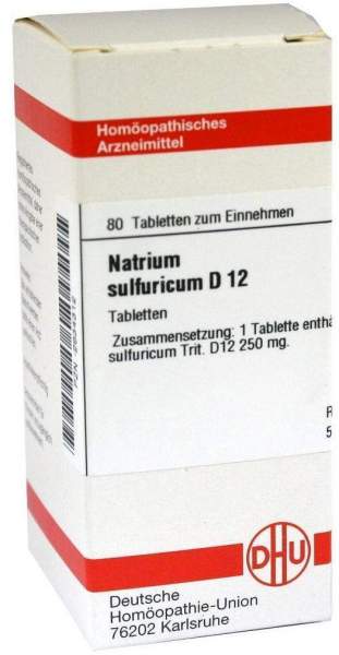 DHU Natrium sulfuricum D 12 80 Tabletten