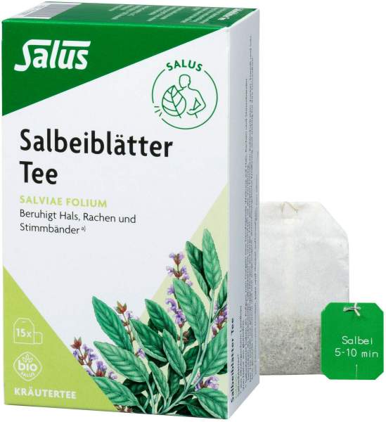 Salbeiblätter Tee Bio Salus 15 Filterbeutel